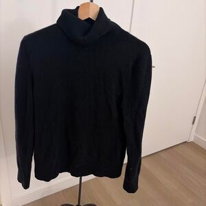Sutton Cashmere Modern Classics Women's Size XL Black 100% Cashmere Turtleneck